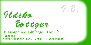 ildiko bottger business card